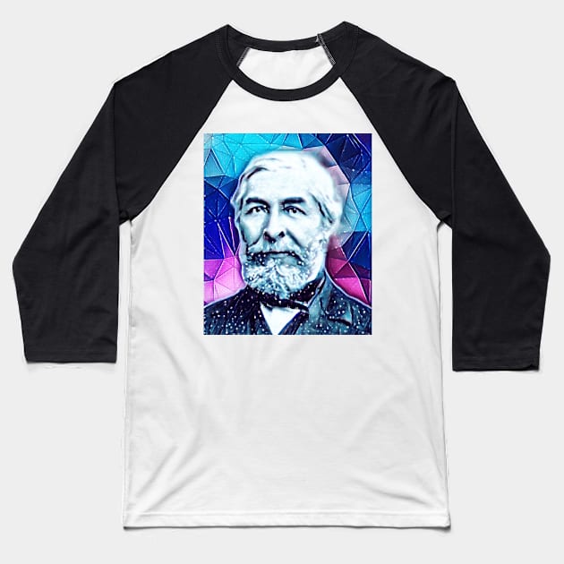 Jean Charles Galissard de Marignac Snowy Portrait | Jean Charles Galissard de Marignac Artwork 7 Baseball T-Shirt by JustLit